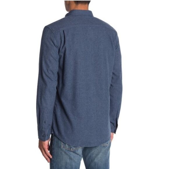 Weatherproof Solid Flannel Long Sleeve Shirt - Picture 2 of 5